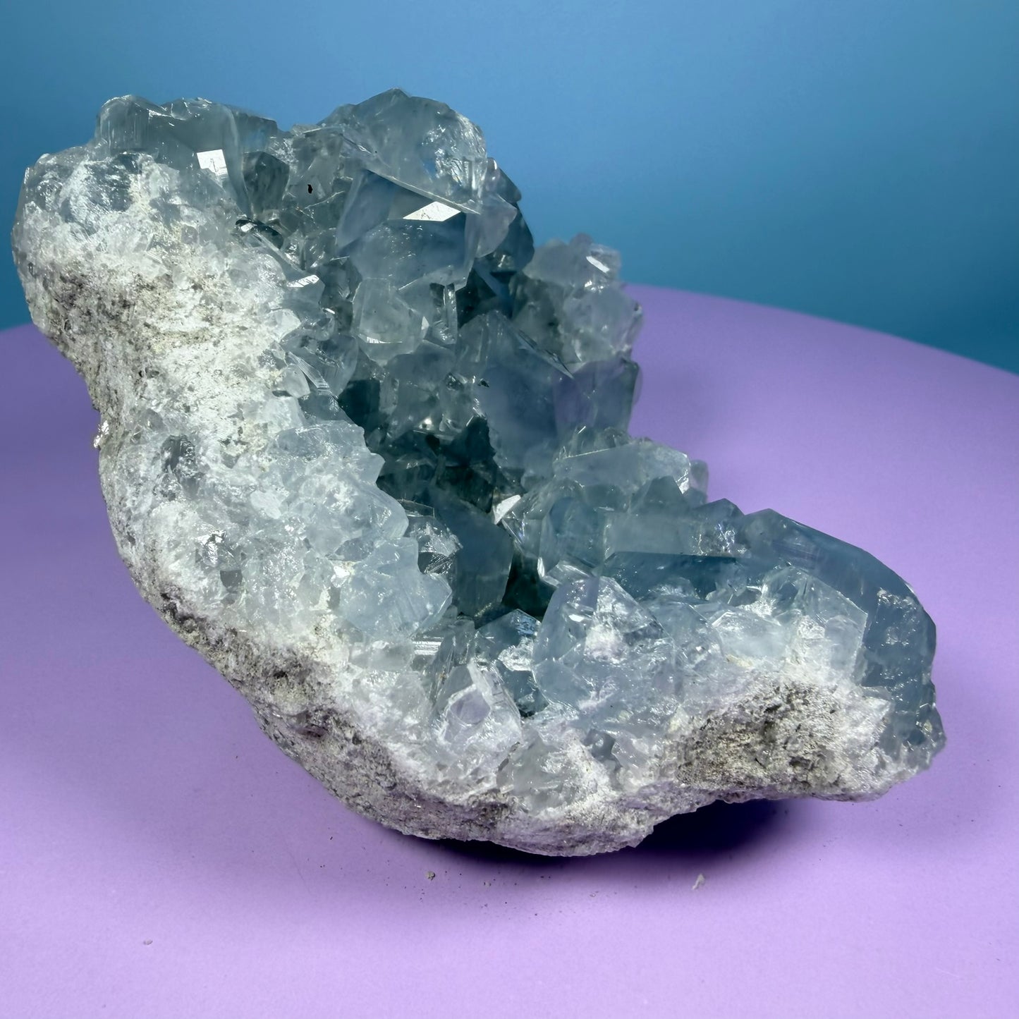 Celestite Medium Cluster Geode