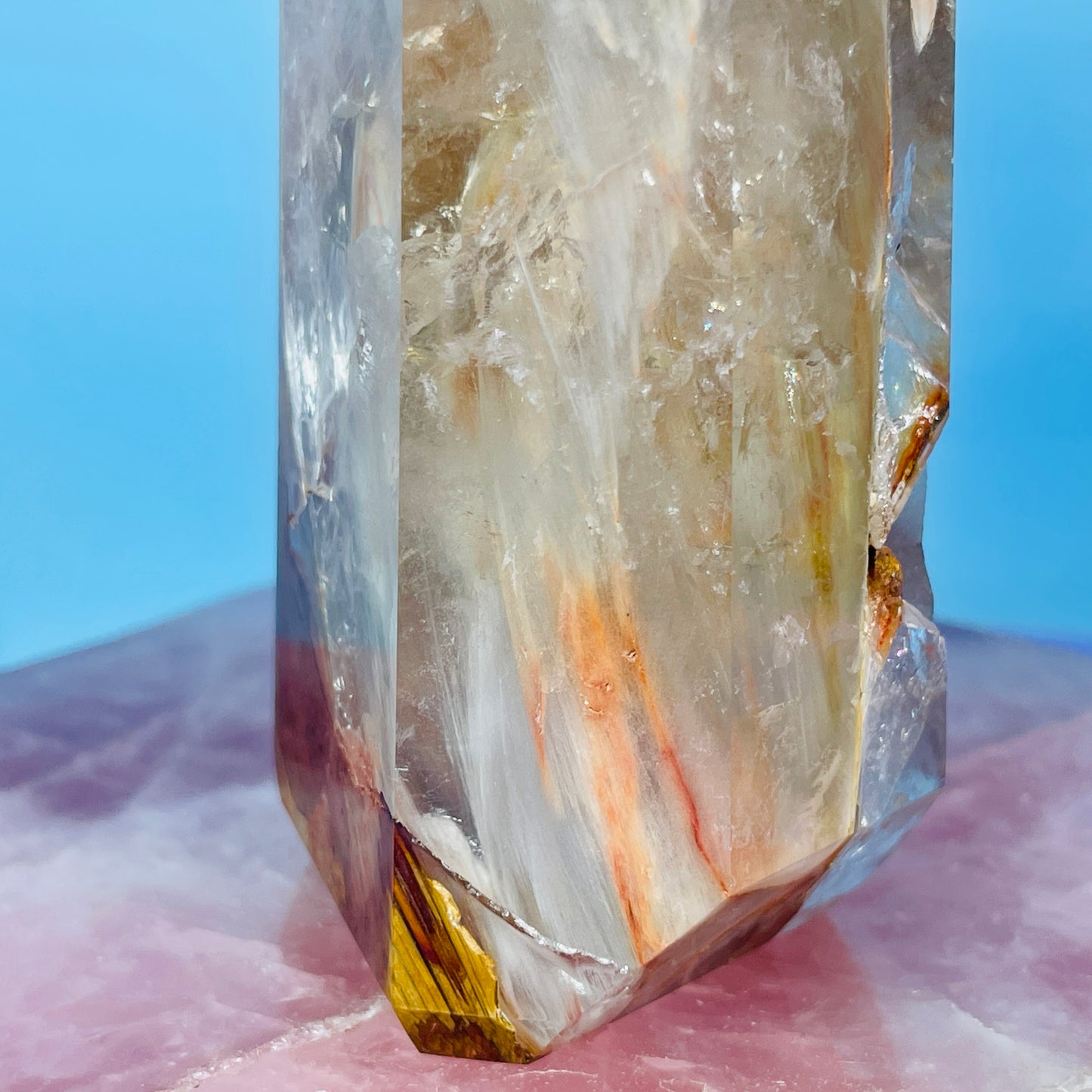Amphibole Quartz Chunky Medium Tower