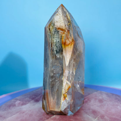 Amphibole Quartz Chunky Medium Tower