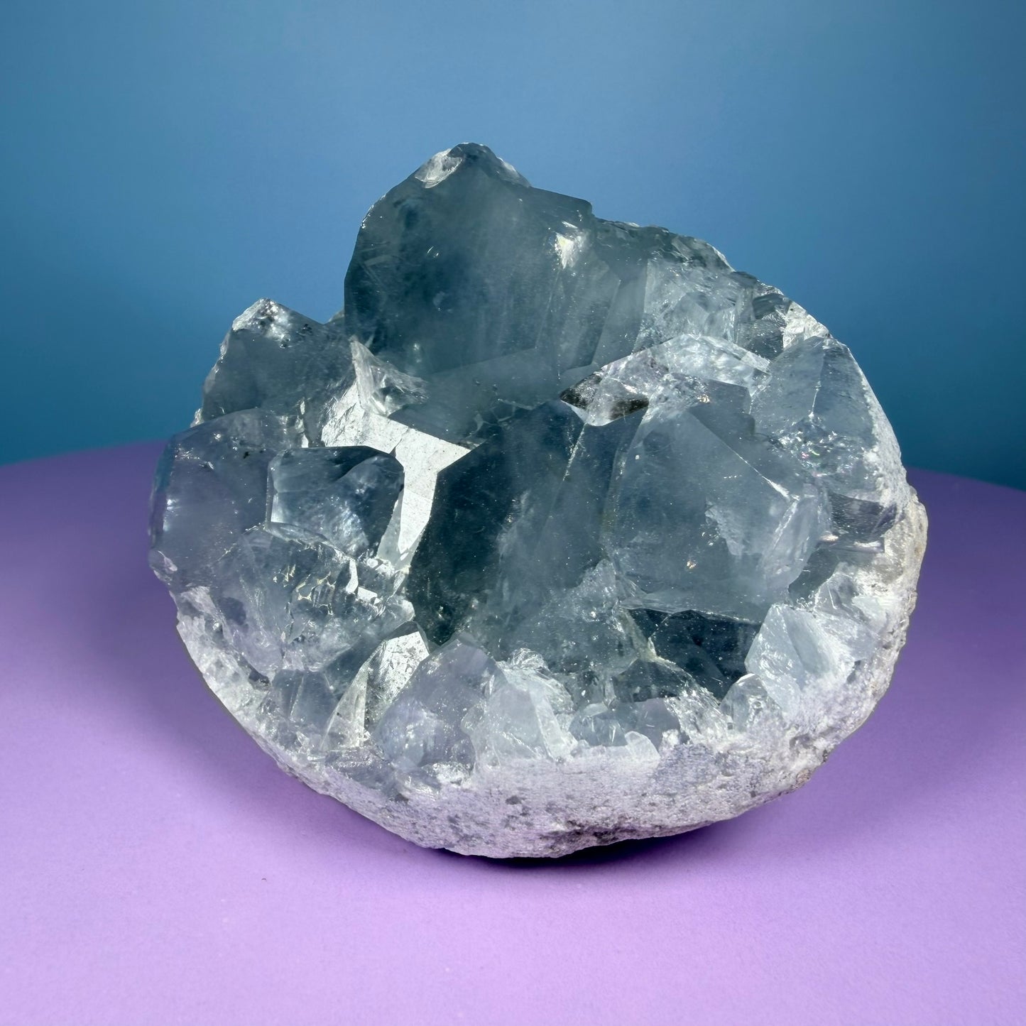 Celestite Medium Cluster Geode