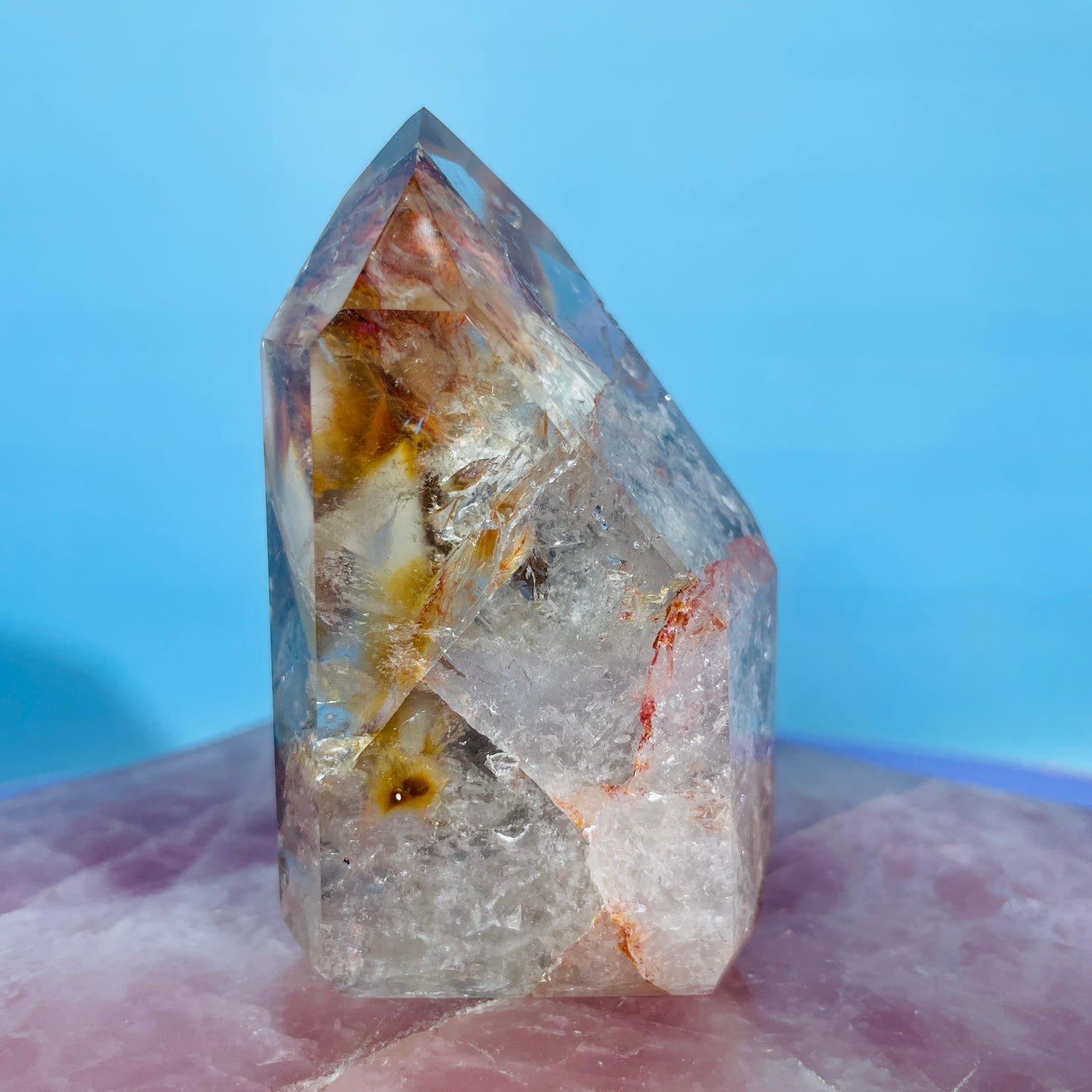 Amphibole Quartz Chunky Medium Tower