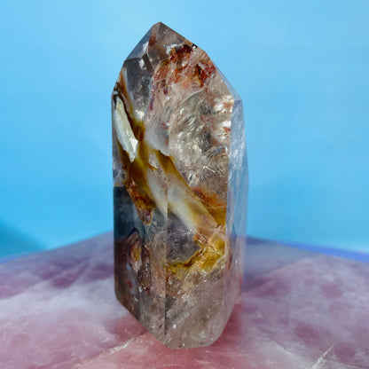 Amphibole Quartz Chunky Medium Tower