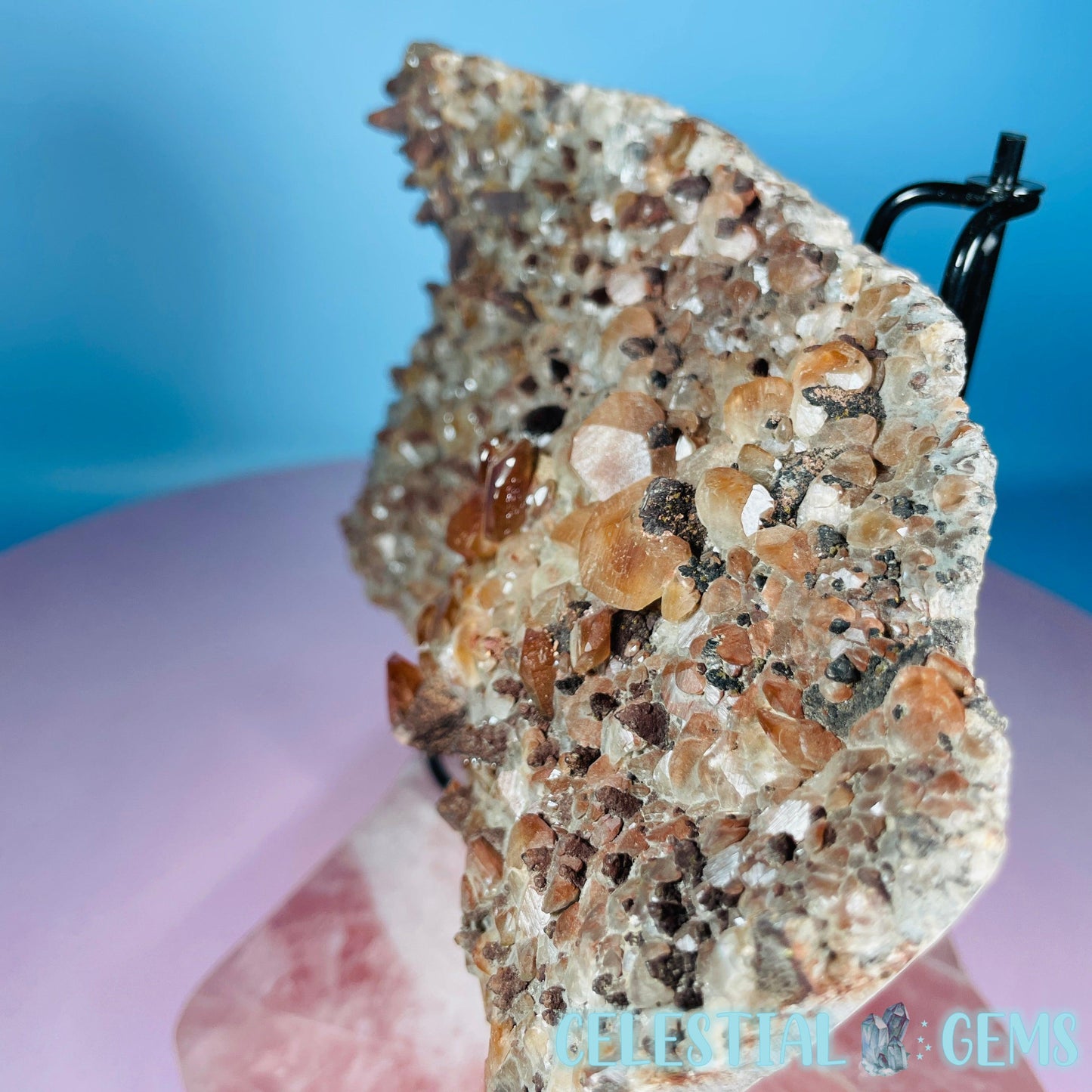 Hematite Pagoda Calcite Large Cluster Specimen