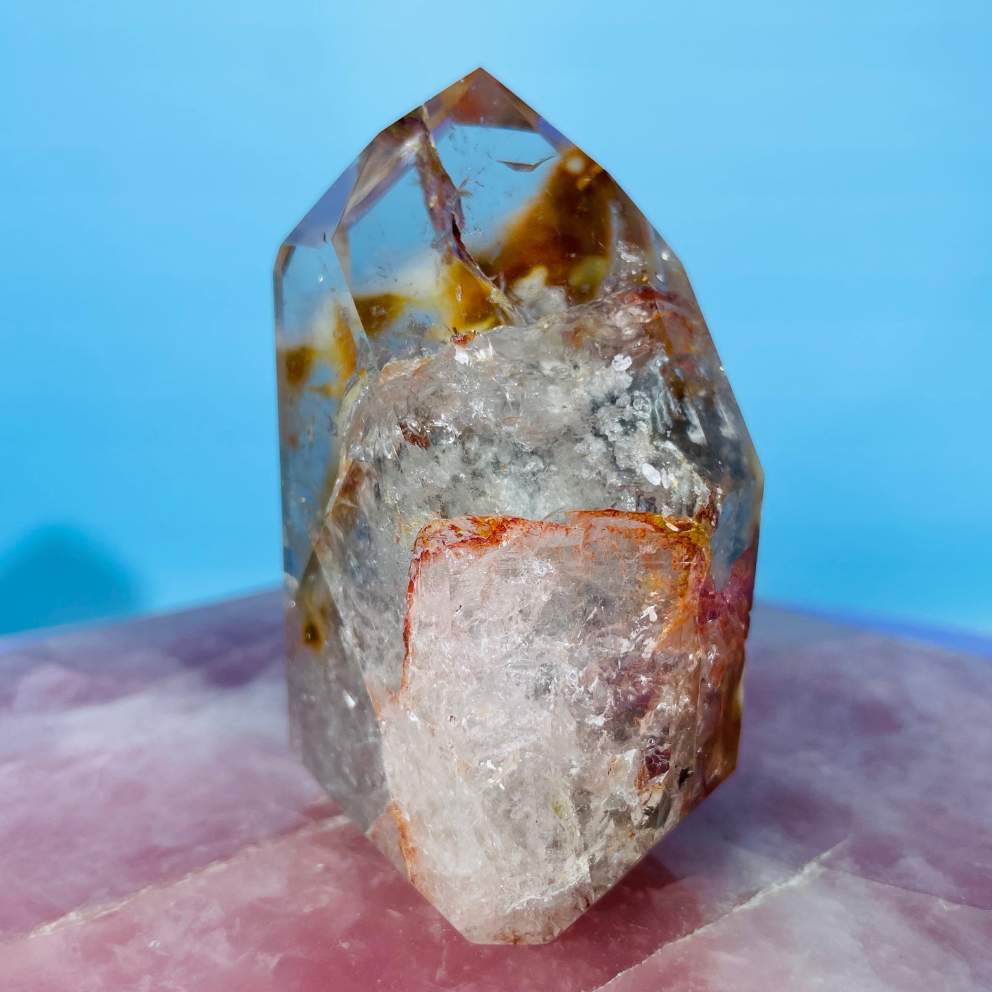 Amphibole Quartz Chunky Medium Tower