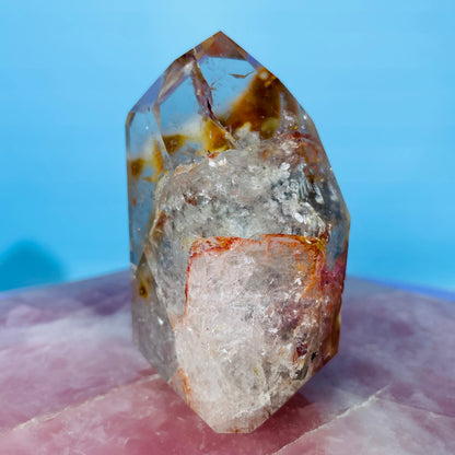 Amphibole Quartz Chunky Medium Tower