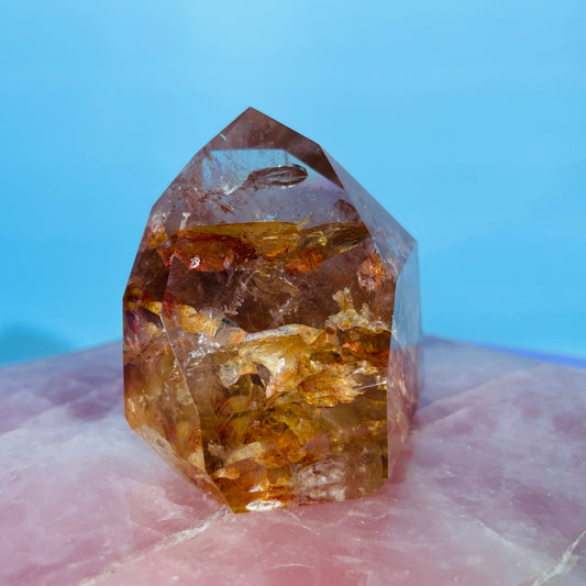 Amphibole Quartz Chunky Small Tower