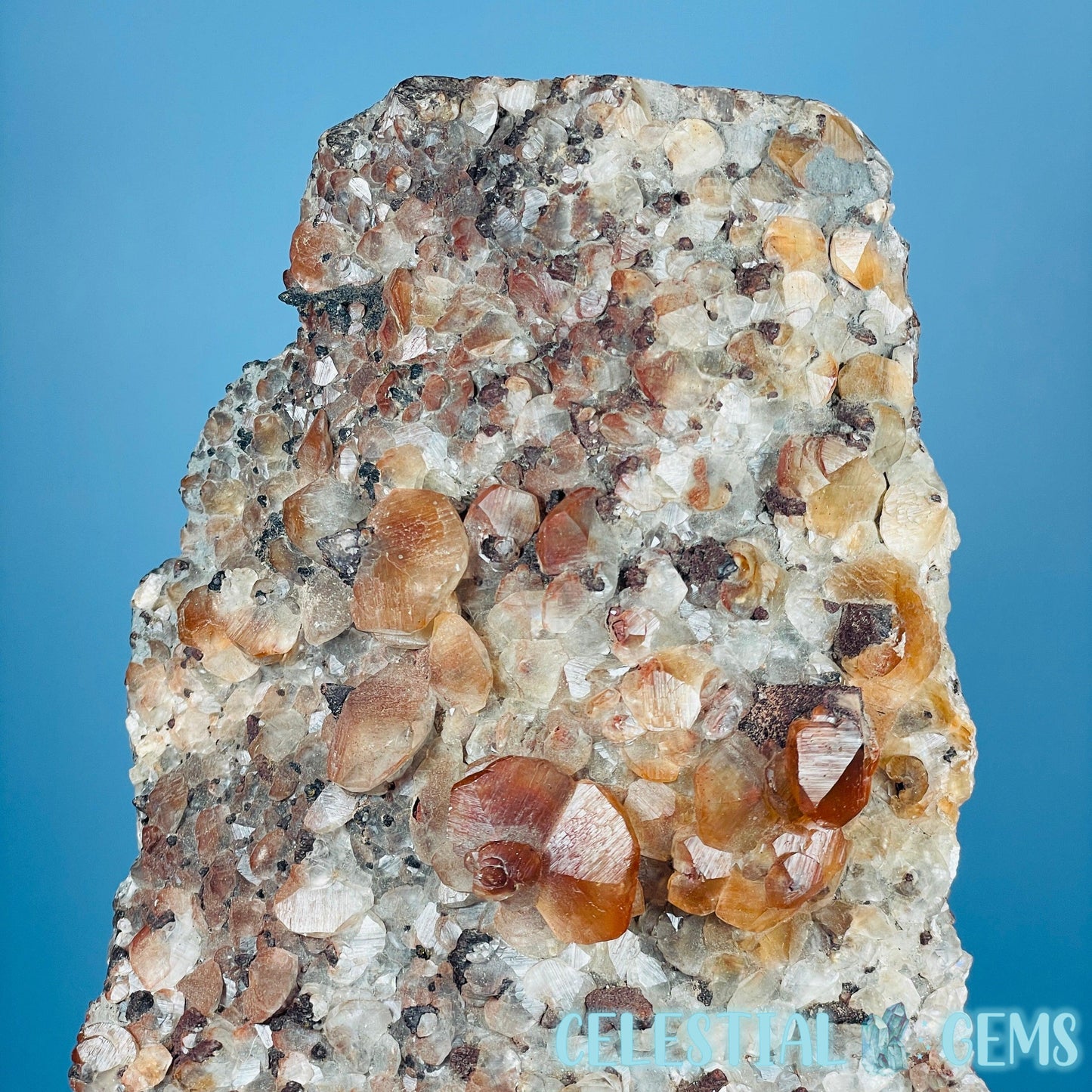 Hematite Pagoda Calcite Large Cluster Specimen