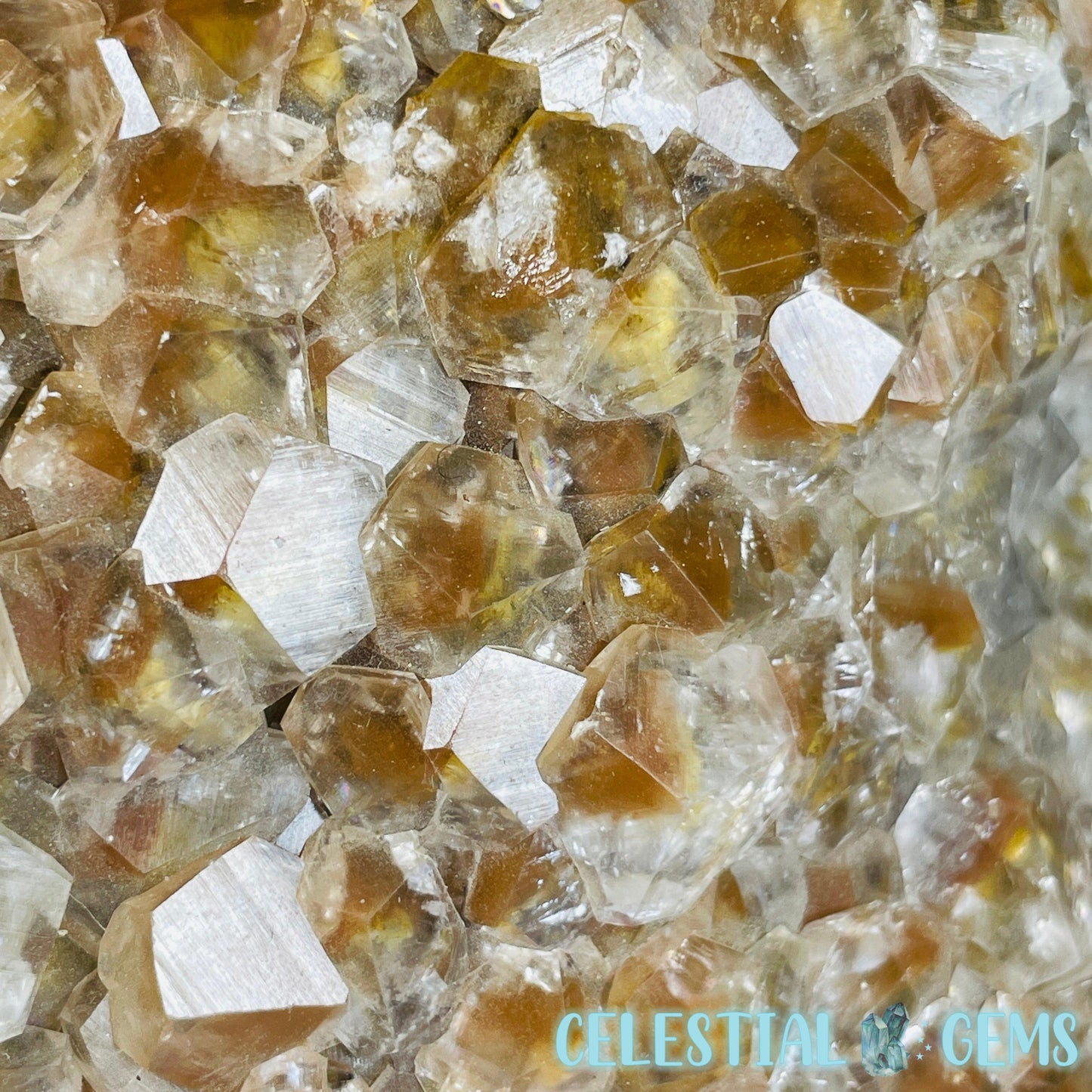 Translucent Hematite Pagoda Calcite Large Cluster Specimen (Video)