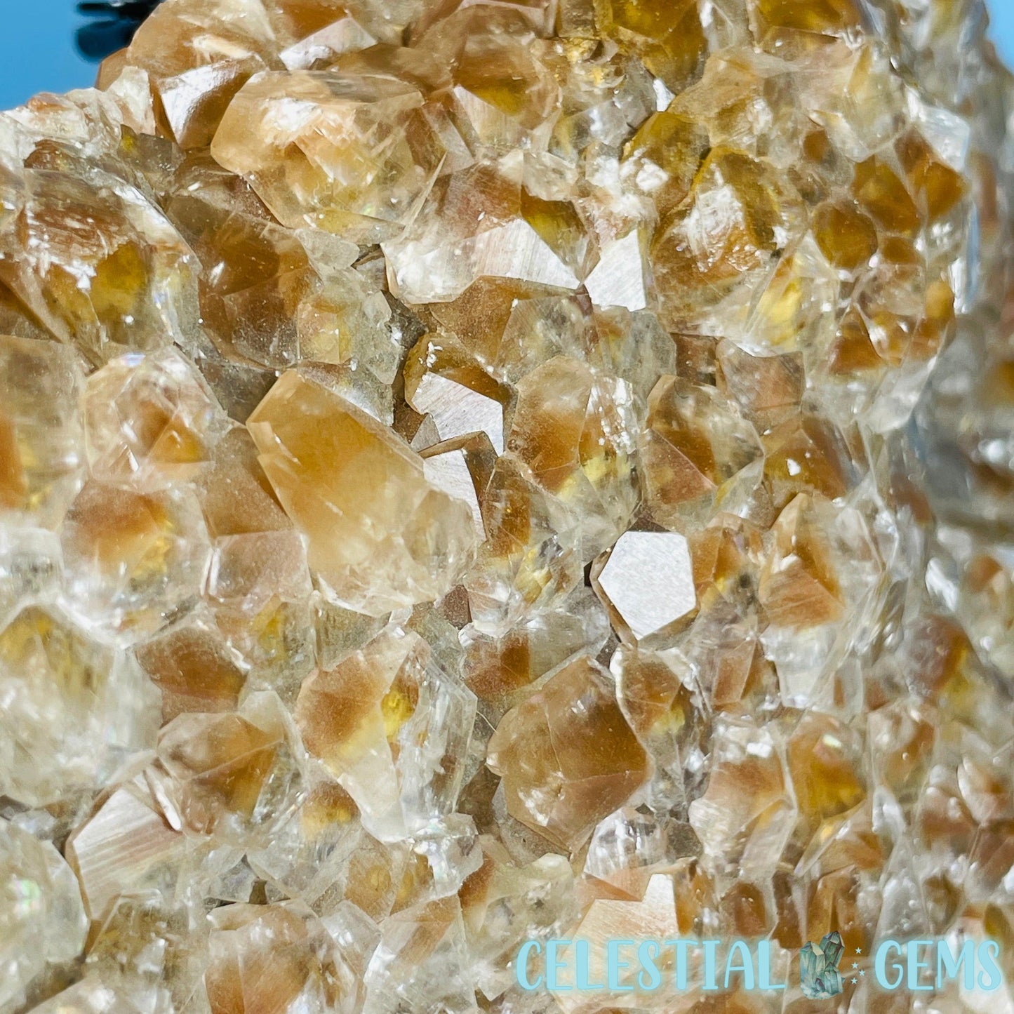 Translucent Hematite Pagoda Calcite Large Cluster Specimen (Video)