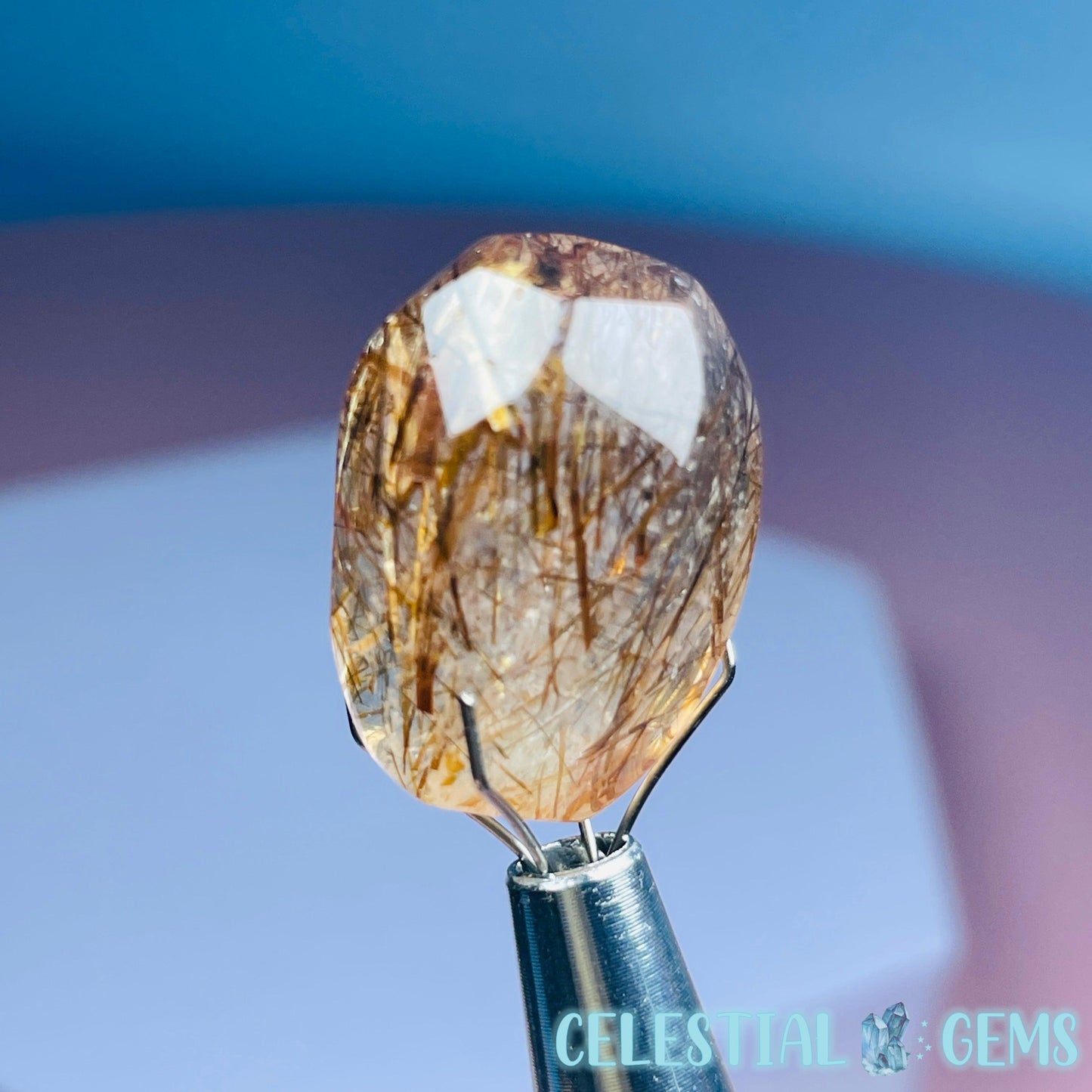 Rutilated Quartz Mini Gemstone Specimen