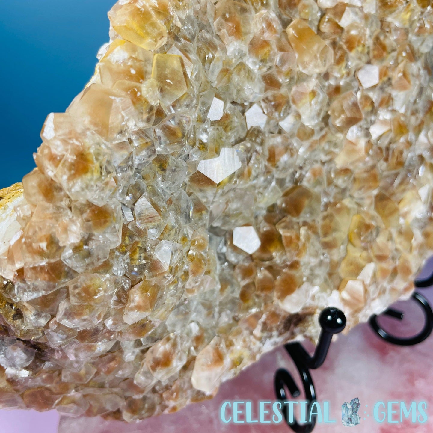 Translucent Hematite Pagoda Calcite Large Cluster Specimen (Video)