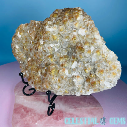 Translucent Hematite Pagoda Calcite Large Cluster Specimen (Video)