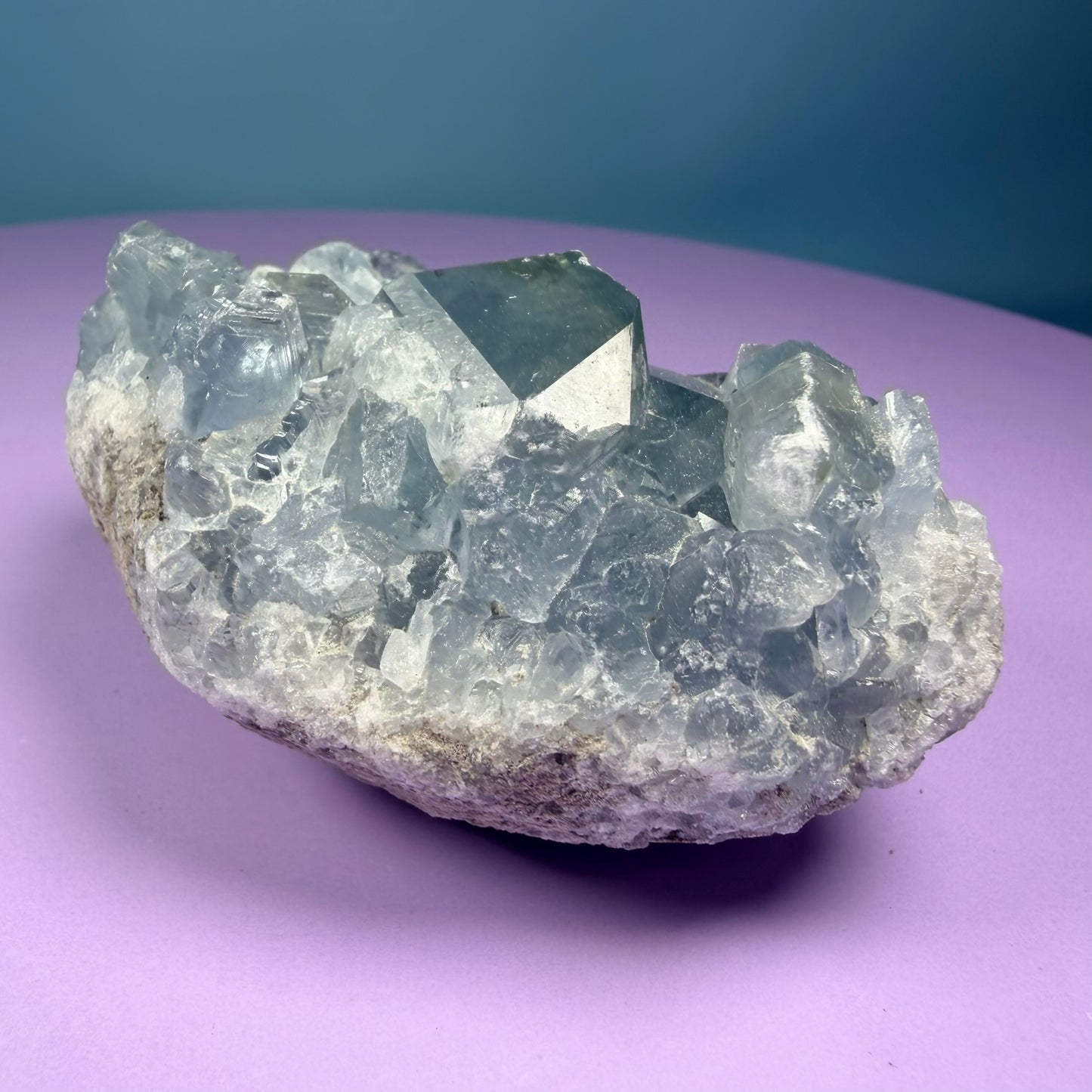 Celestite Small Cluster Geode