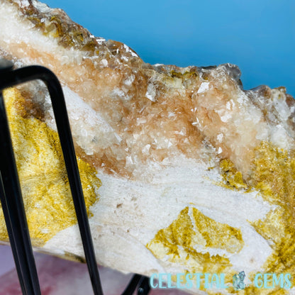 Translucent Hematite Pagoda Calcite Large Cluster Specimen (Video)