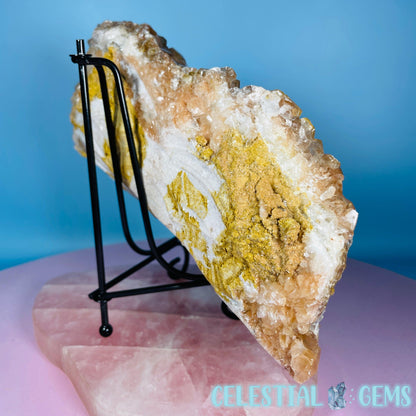 Translucent Hematite Pagoda Calcite Large Cluster Specimen (Video)