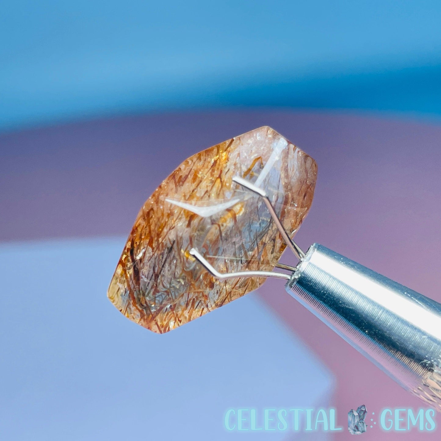 Rutilated Quartz Mini Gemstone Specimen