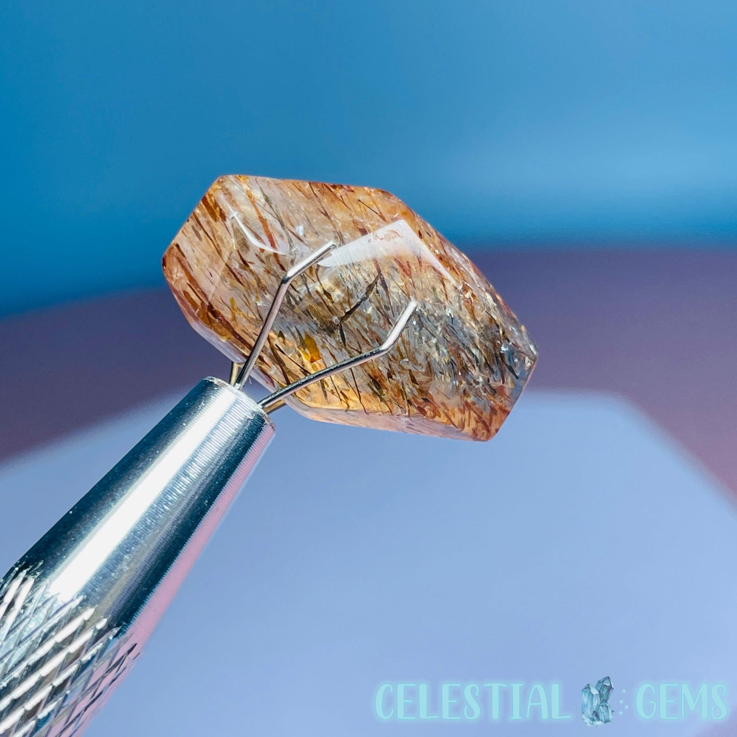 Rutilated Quartz Mini Gemstone Specimen