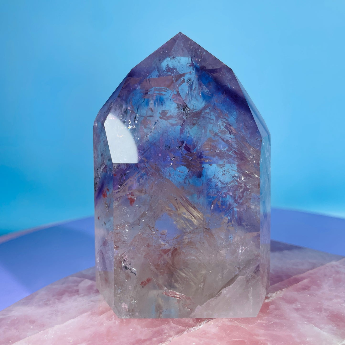 High Grade Trapiche Amethyst Chunky Medium Tower (Video)