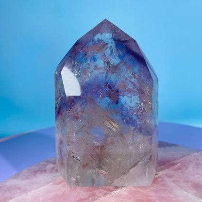 High Grade Trapiche Amethyst Chunky Medium Tower (Video)