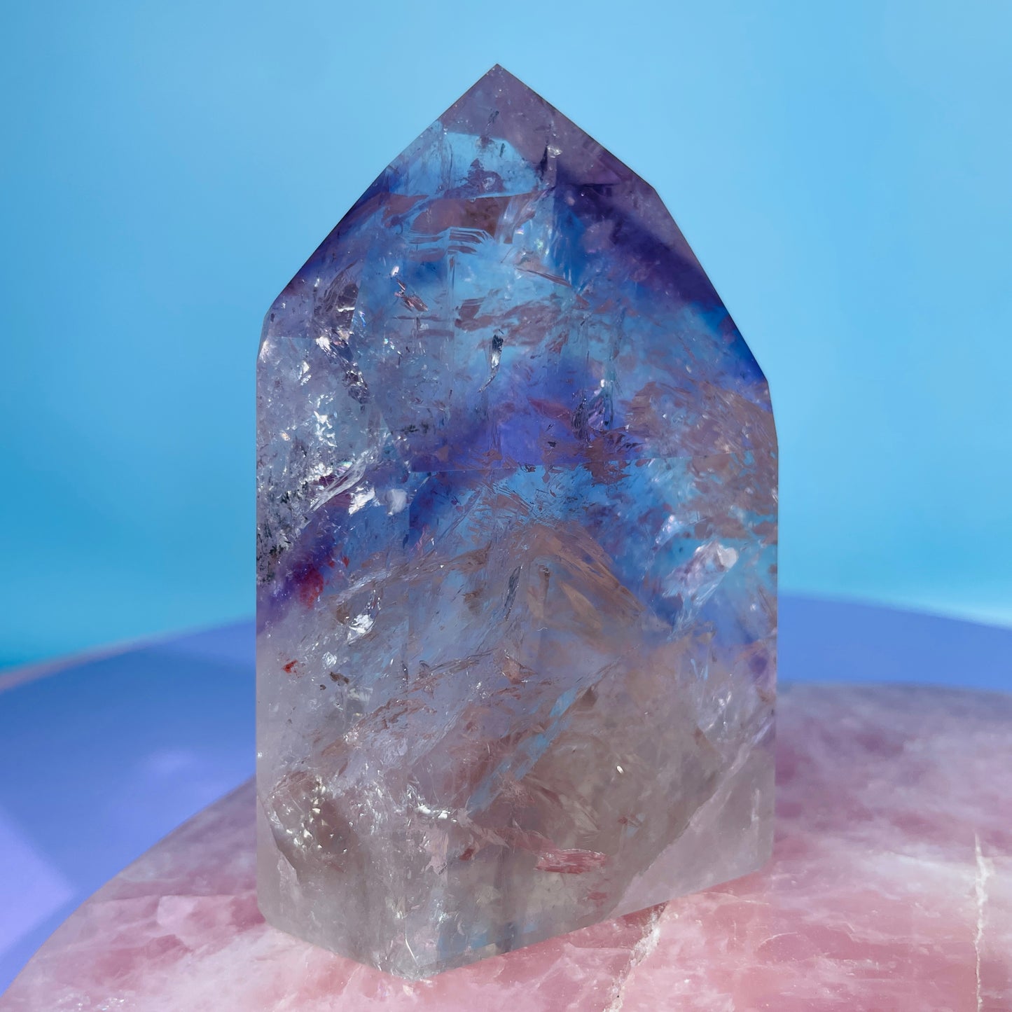 High Grade Trapiche Amethyst Chunky Medium Tower (Video)