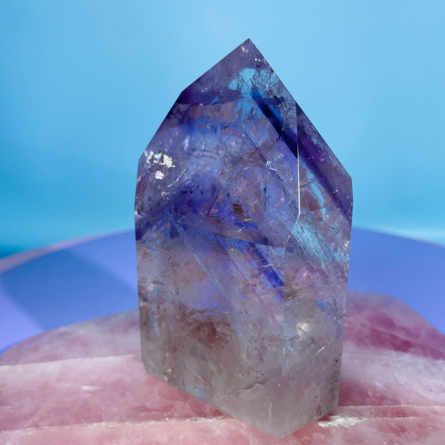High Grade Trapiche Amethyst Chunky Medium Tower (Video)