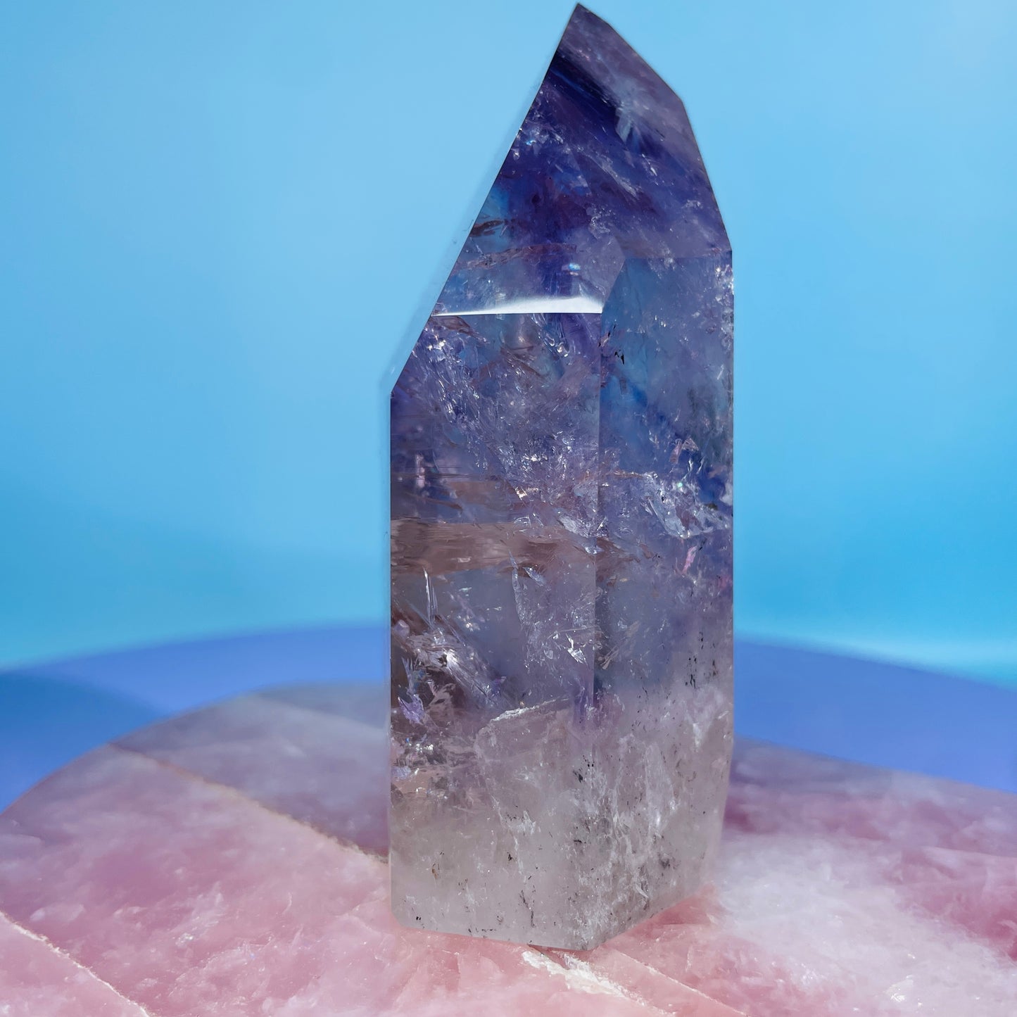 High Grade Trapiche Amethyst Chunky Medium Tower (Video)
