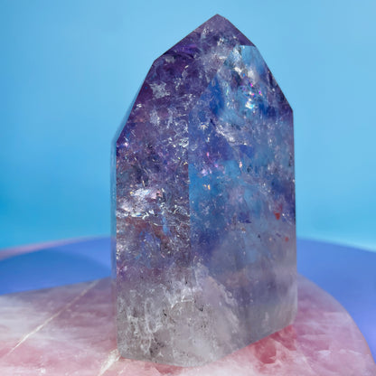 High Grade Trapiche Amethyst Chunky Medium Tower (Video)