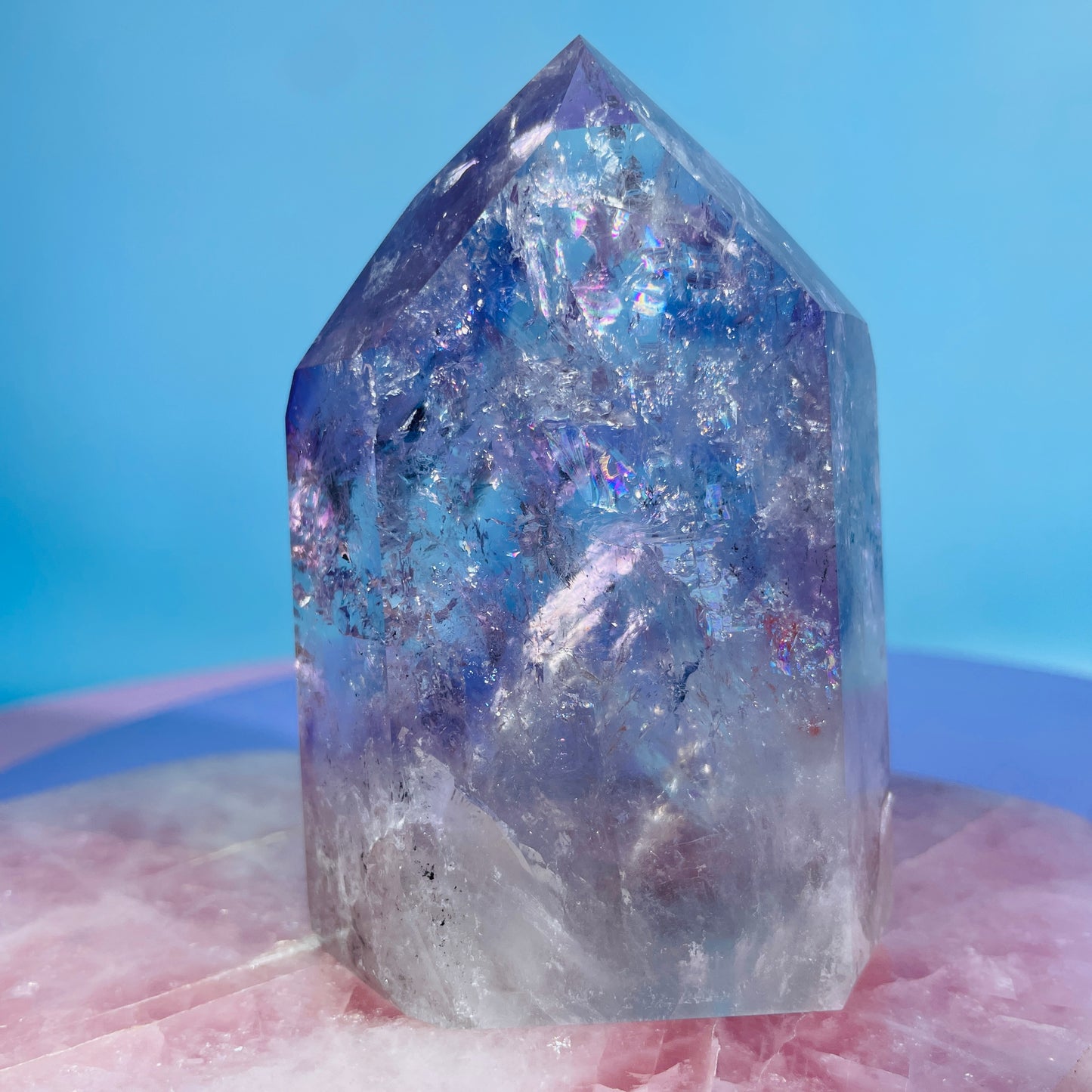 High Grade Trapiche Amethyst Chunky Medium Tower (Video)