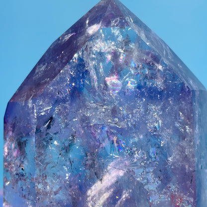 High Grade Trapiche Amethyst Chunky Medium Tower (Video)