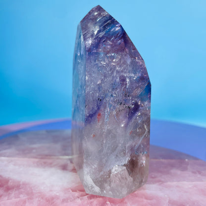 High Grade Trapiche Amethyst Chunky Medium Tower (Video)