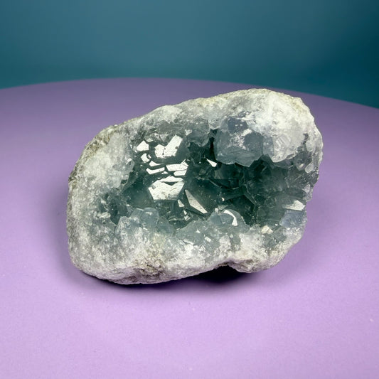 Celestite Small Cluster Geode