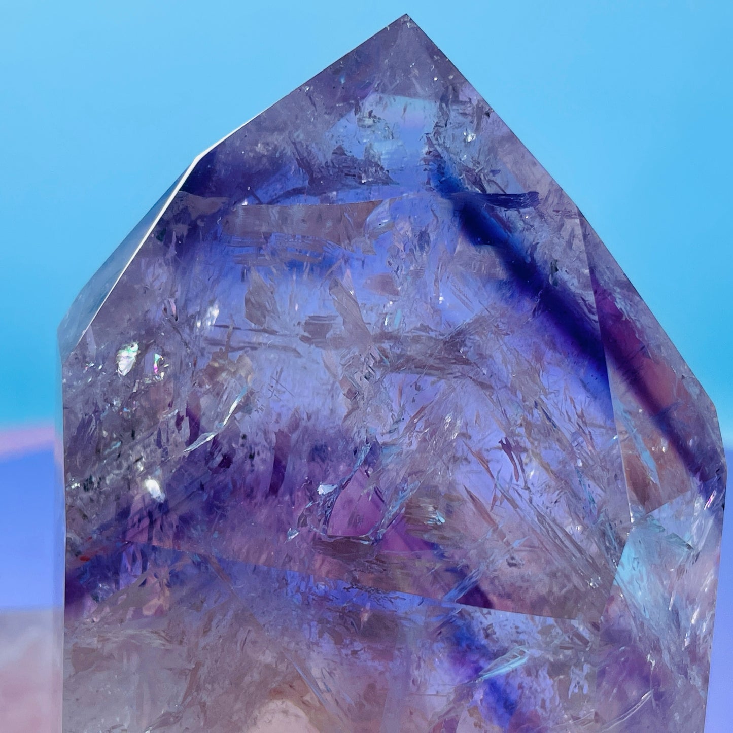 High Grade Trapiche Amethyst Chunky Medium Tower (Video)