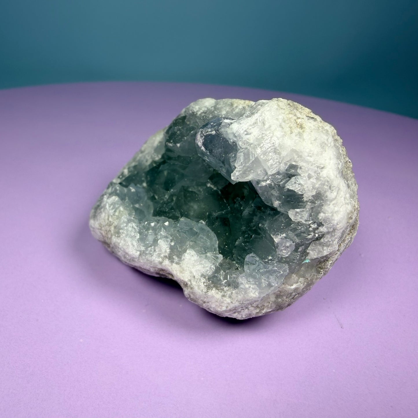 Celestite Small Cluster Geode