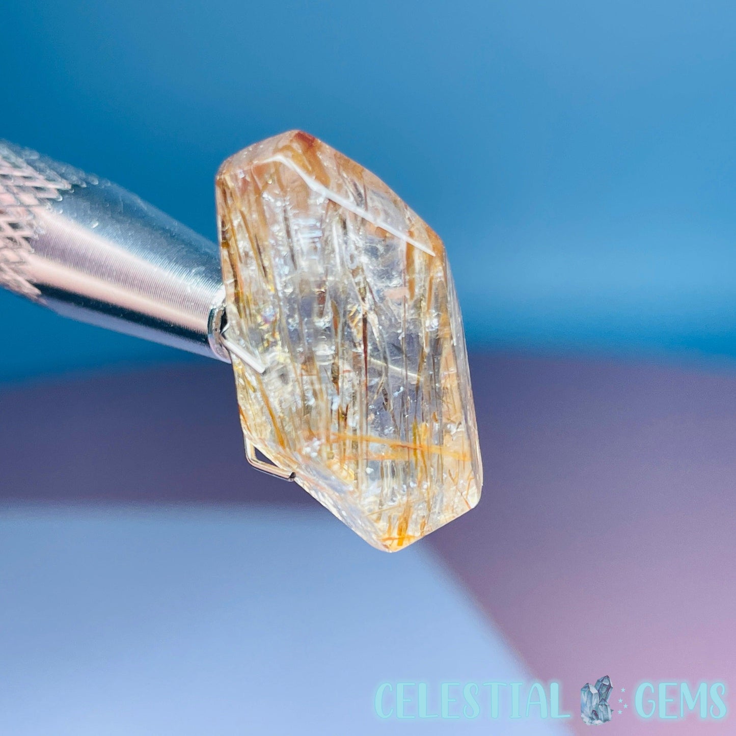 Rutilated Quartz Mini Gemstone Specimen