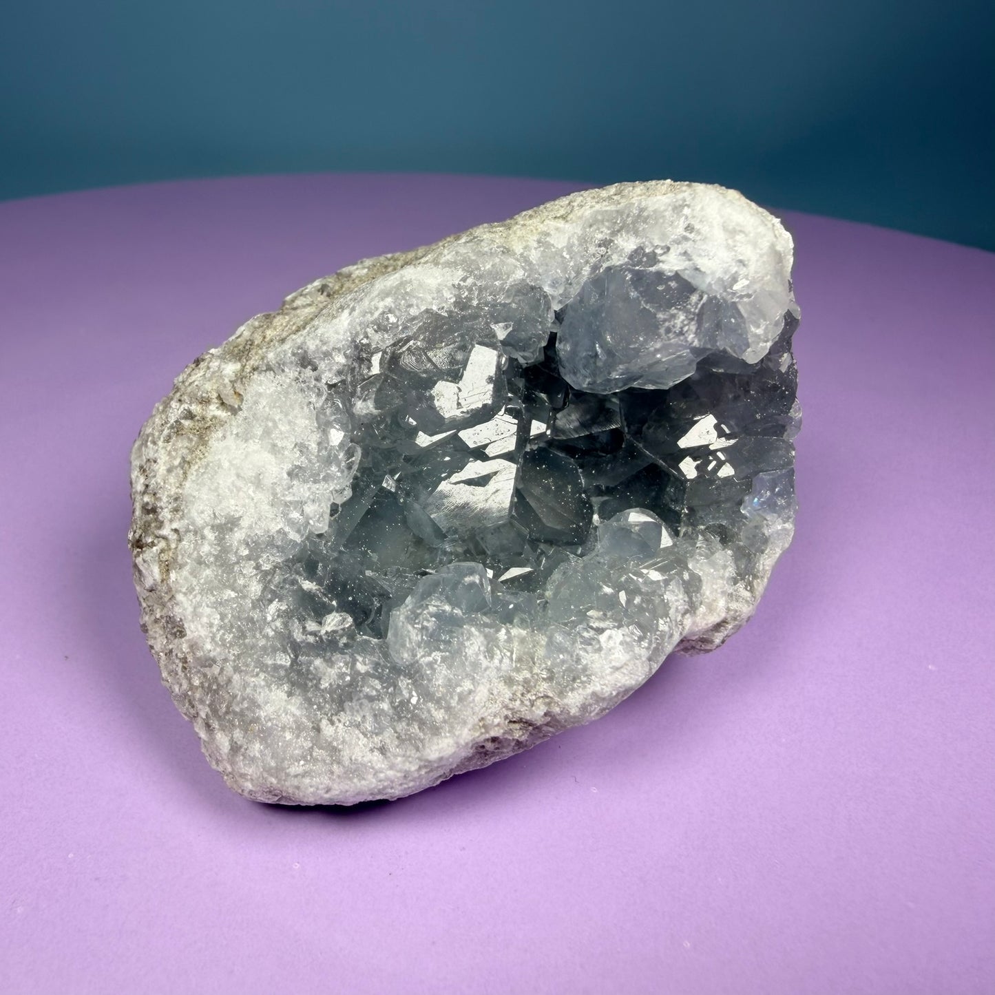 Celestite Small Cluster Geode