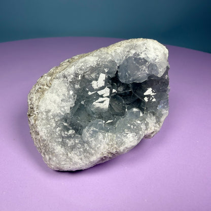 Celestite Small Cluster Geode