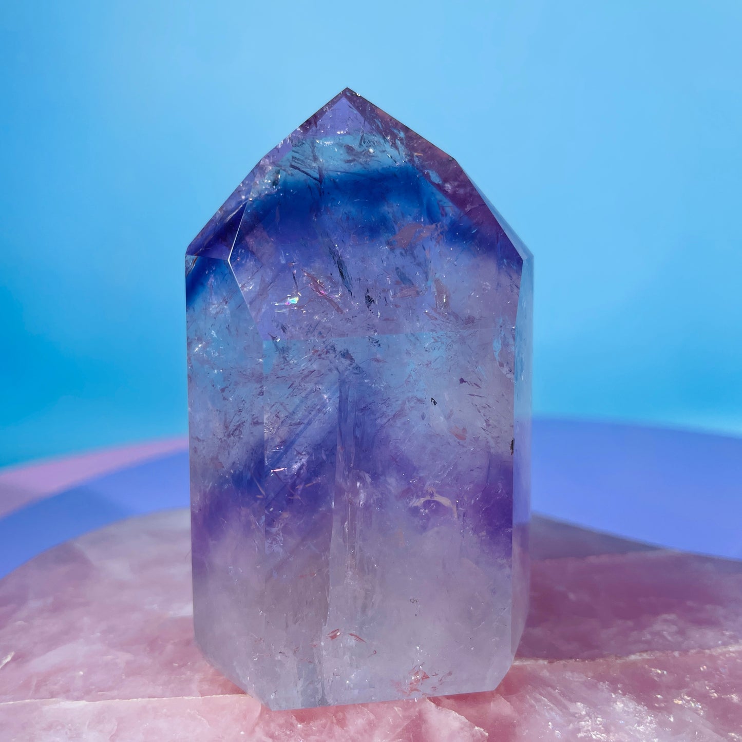 High Grade Trapiche Amethyst Chunky Medium Tower (Video)