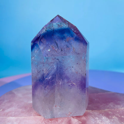 High Grade Trapiche Amethyst Chunky Medium Tower (Video)