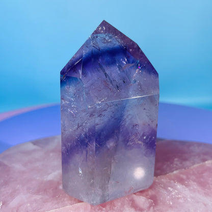 High Grade Trapiche Amethyst Chunky Medium Tower (Video)