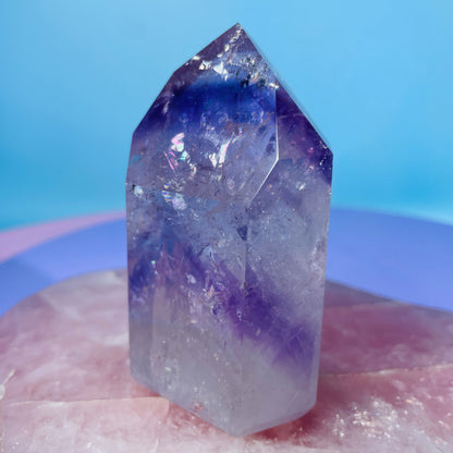 High Grade Trapiche Amethyst Chunky Medium Tower (Video)