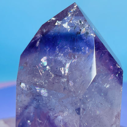 High Grade Trapiche Amethyst Chunky Medium Tower (Video)