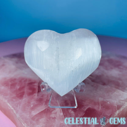 Selenite (Satin Spar) Heart Medium Carving 5cm