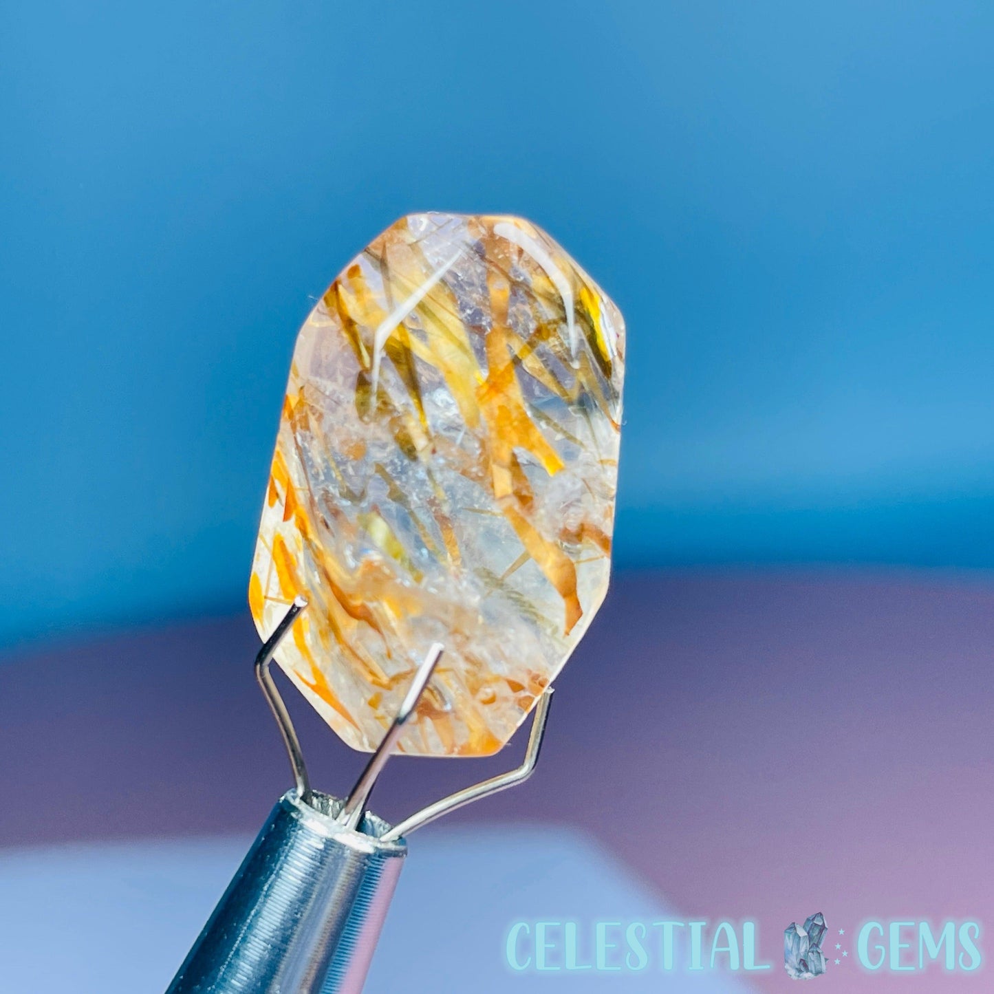 Rutilated Quartz Mini Gemstone Specimen