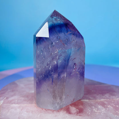 High Grade Trapiche Amethyst Chunky Medium Tower (Video)