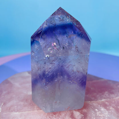 High Grade Trapiche Amethyst Chunky Medium Tower (Video)