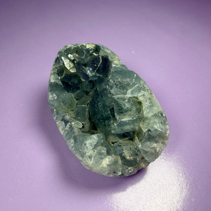 Celestite Small Semi-Polished Cluster Geode