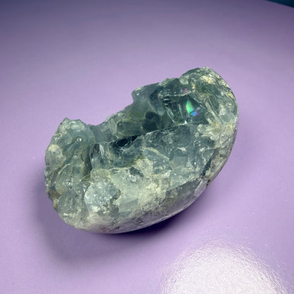 Celestite Small Semi-Polished Cluster Geode