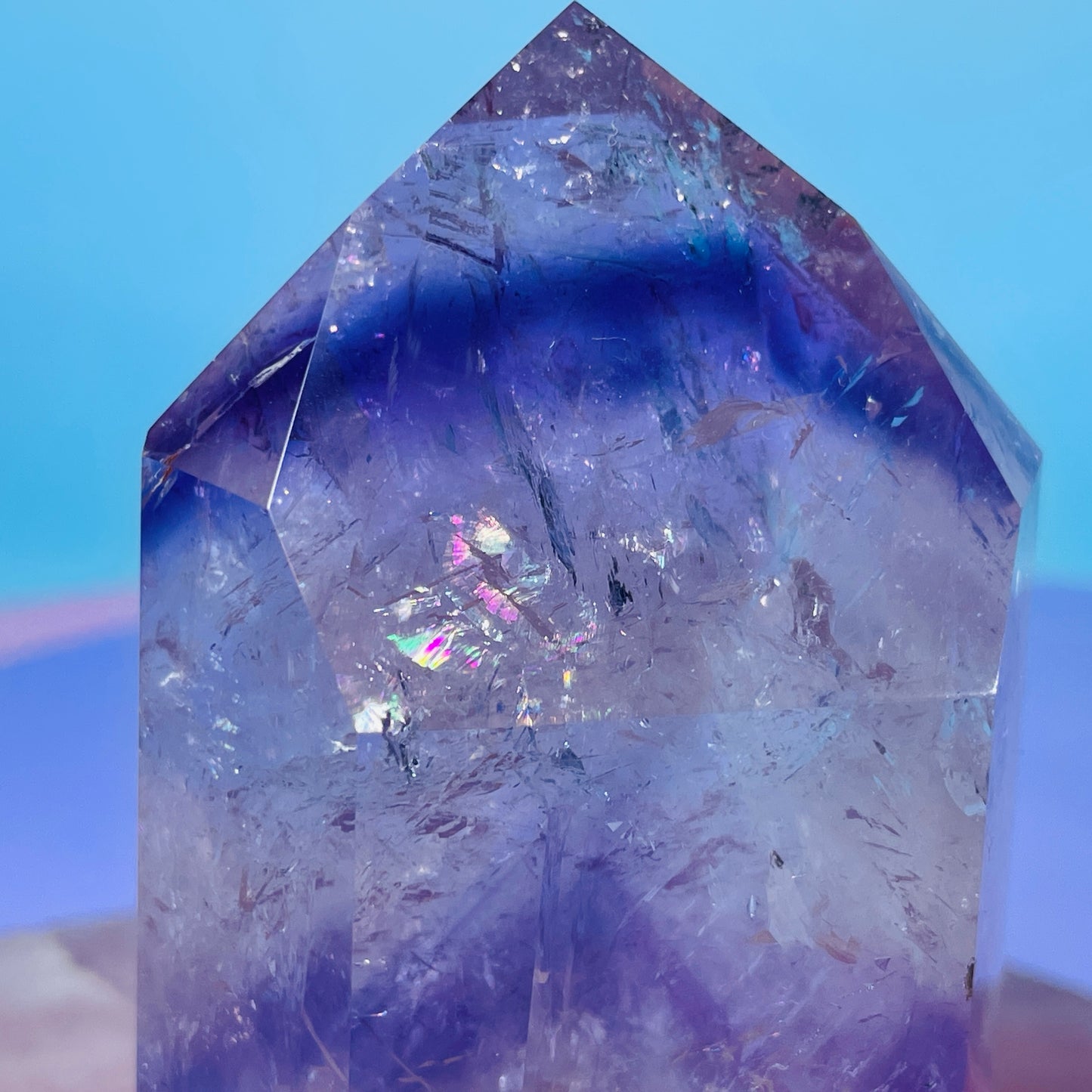 High Grade Trapiche Amethyst Chunky Medium Tower (Video)