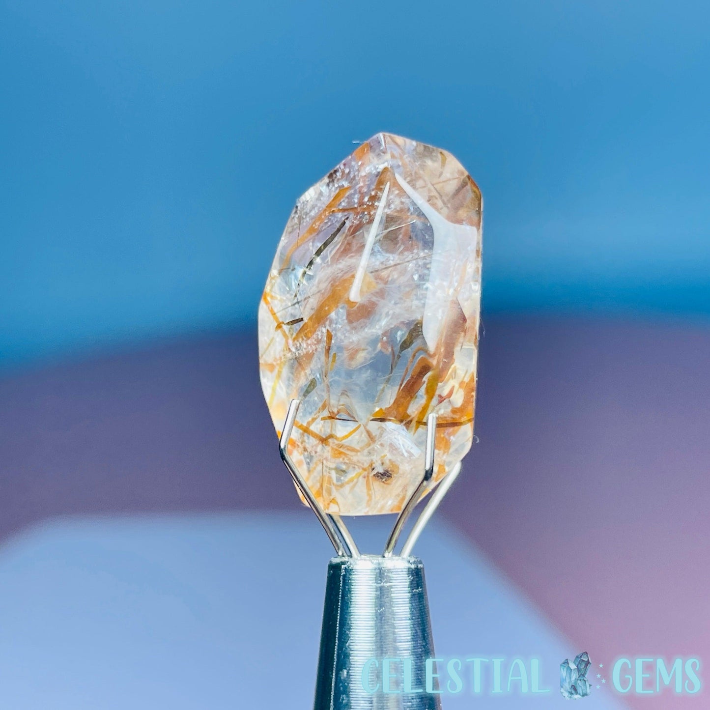 Rutilated Quartz Mini Gemstone Specimen