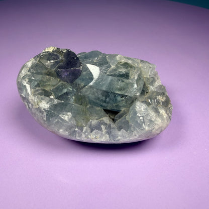 Celestite Small Semi-Polished Cluster Geode